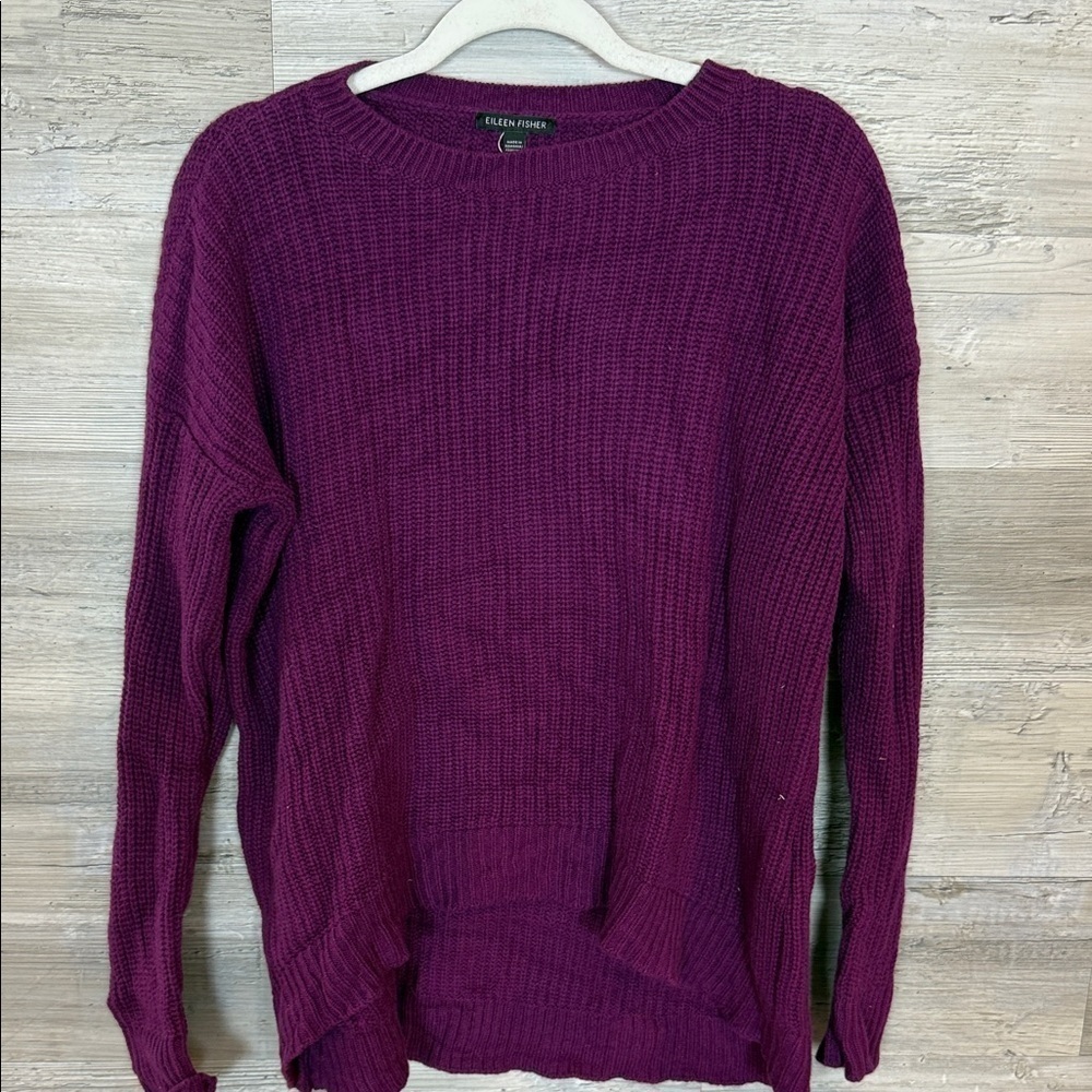 Eileen Fisher Plum Knit Sweater